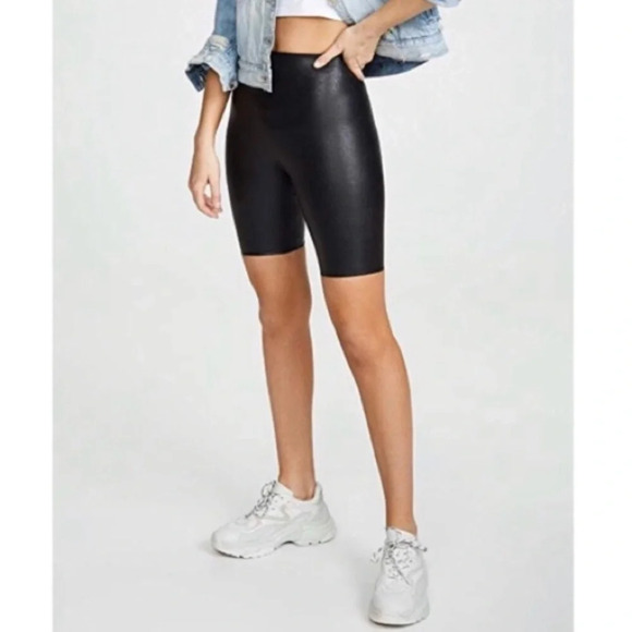 New Commando Perfect Control Faux Leather Bike Shorts